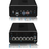 Intel 13th Gen U300/i3-1315U/i5-1335U/i7-1355U Mini PC,6x2.5Gb Ethernet Ports,DP/HDMI/Type-C CNC Soft Router/Server